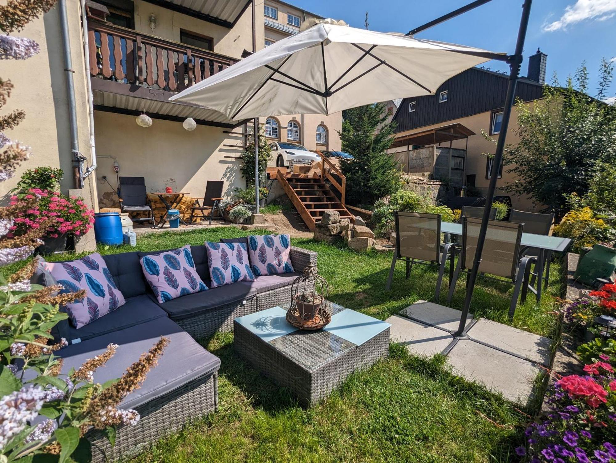 Zi2 - Urlaubsmagie - Whirlpool, Sauna Und Garten Lägenhet Sebnitz Exteriör bild