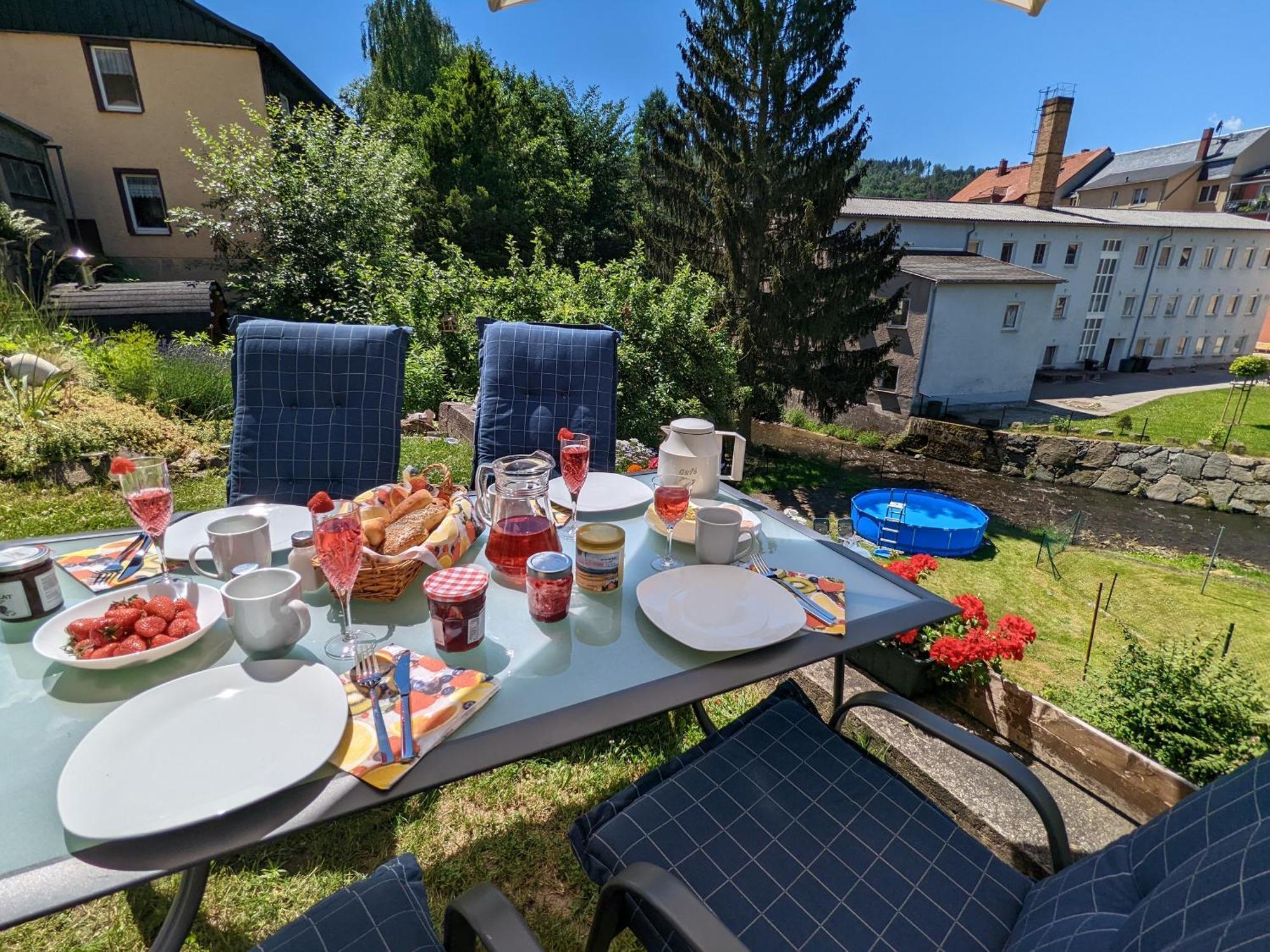 Zi2 - Urlaubsmagie - Whirlpool, Sauna Und Garten Lägenhet Sebnitz Exteriör bild
