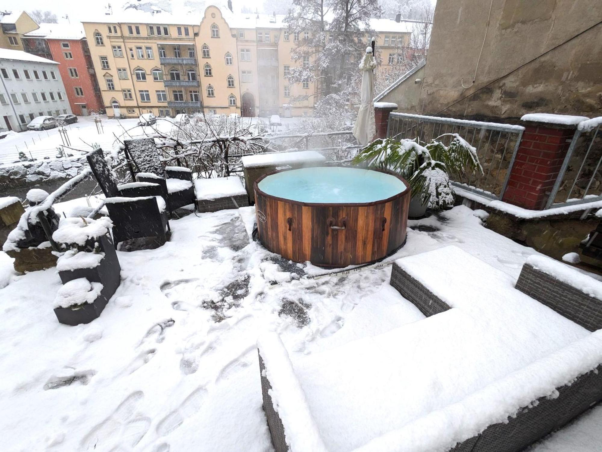 Zi2 - Urlaubsmagie - Whirlpool, Sauna Und Garten Lägenhet Sebnitz Exteriör bild