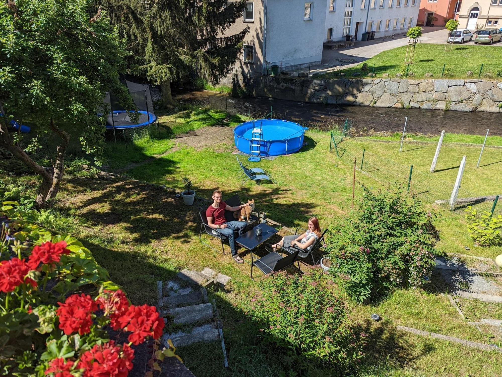 Zi2 - Urlaubsmagie - Whirlpool, Sauna Und Garten Lägenhet Sebnitz Exteriör bild